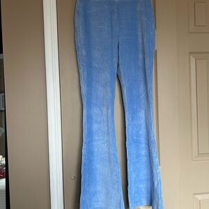 Aerie Light Blue Corduroy Flare Pants